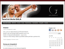 Tablet Screenshot of galadance.sk